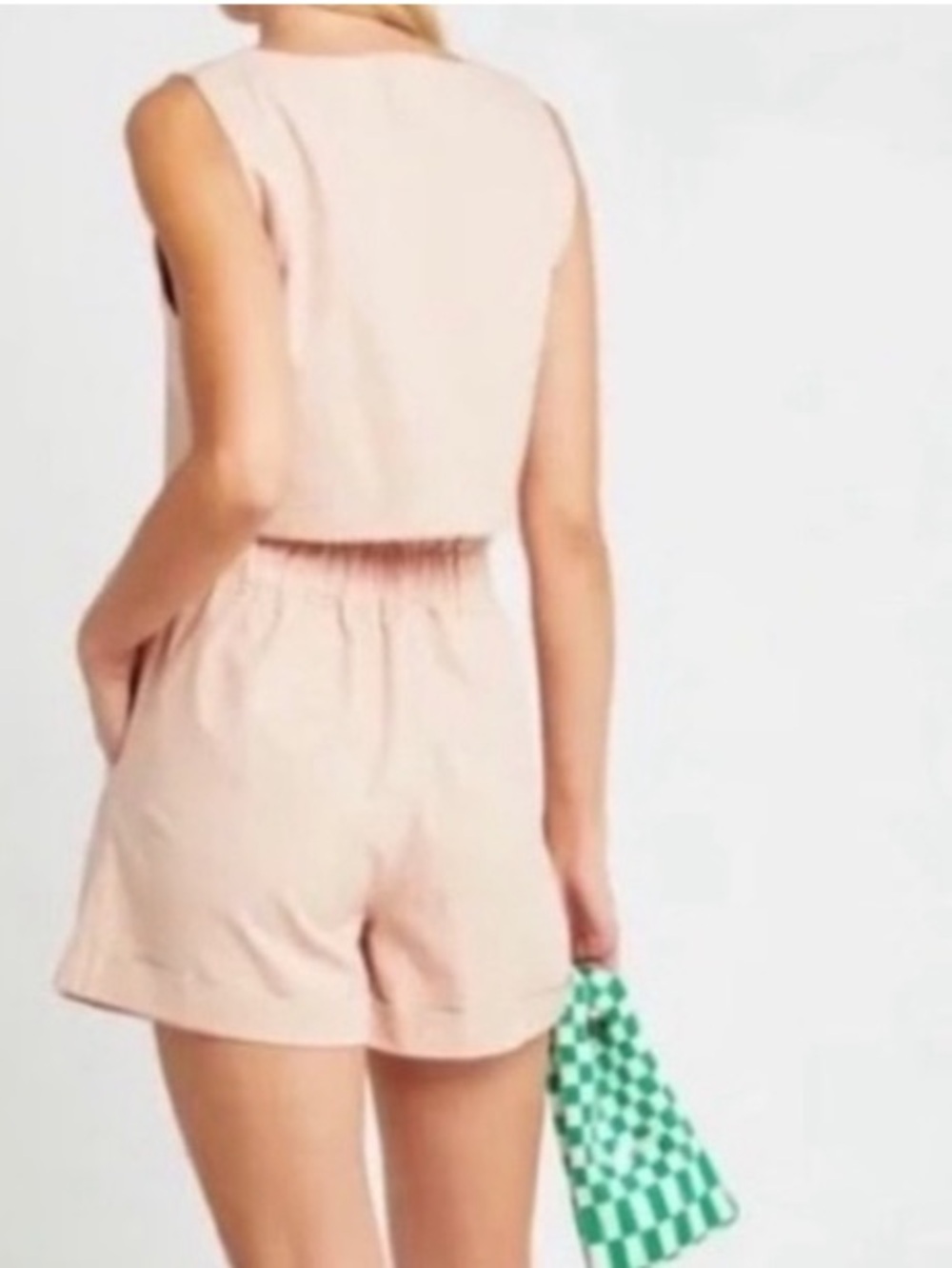❤️O.P.T One Pretty Time Vienna Tank in Pale Pink M - Picture 3 of 5